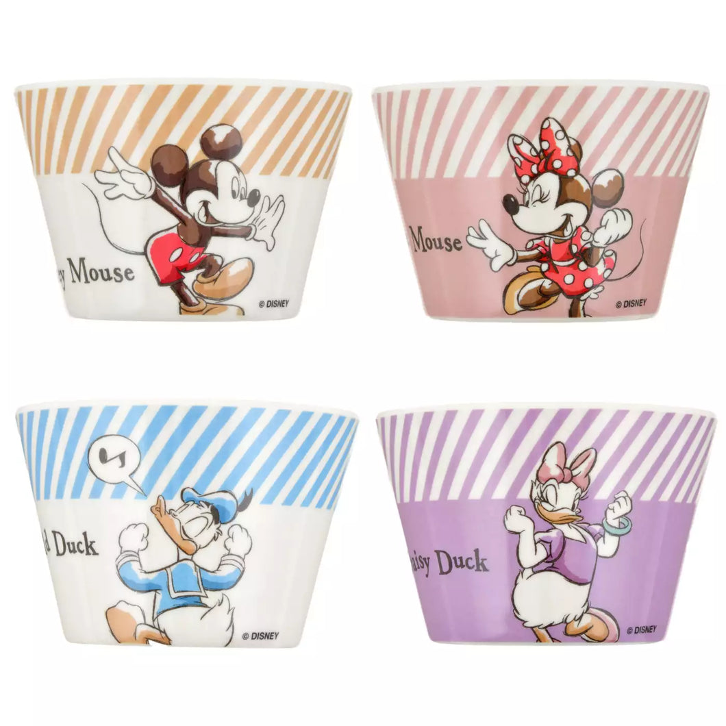 Mickey & Friends Plastic Bowl Set (4pcs) -Disney Store Japan