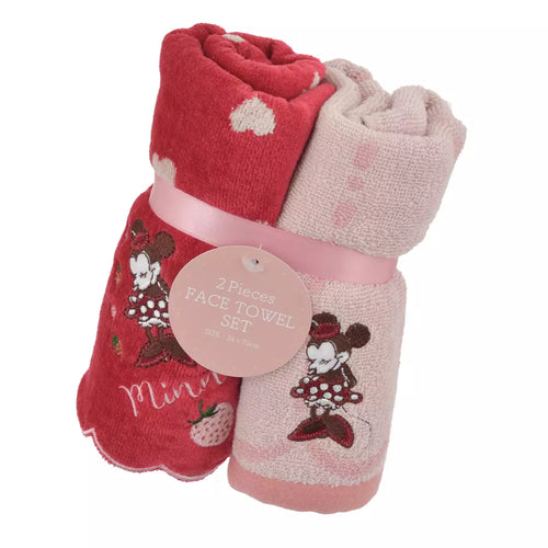 Minnie Face Towel Set - Disney Strawberry Collection