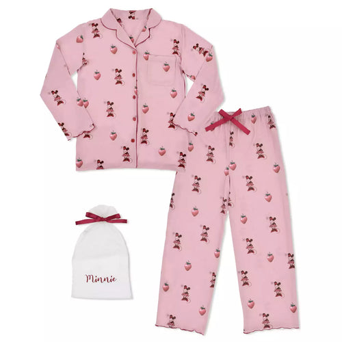 Minnie Long Sleeve Pajama (Free Size) - Disney Strawberry Collection