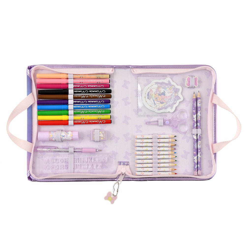 Disney Minnie Flap Bag Stationery Set Unicorn Star 4550586742611