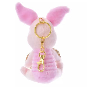 Piglet Plush Keychain Straw Hat