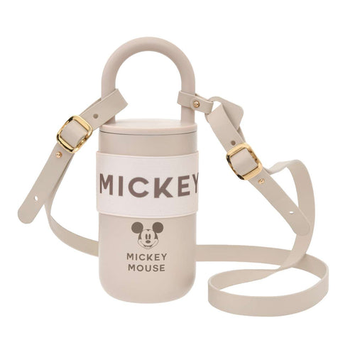 Micky Mouse Stainless Tumbler with Handle & Strap- Disney Store Japan