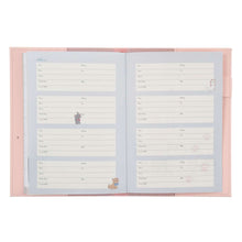 قم بتحميل الصورة في عارض الصور، Disney Characters 2025 Schedule Book Leather CoverB6 - Disney Store Japan