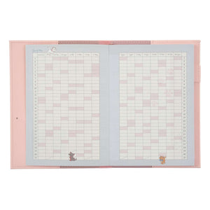 Disney Characters 2025 Schedule Book Leather CoverB6 - Disney Store Japan