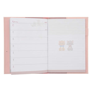 Disney Characters 2025 Schedule Book Leather CoverB6 - Disney Store Japan