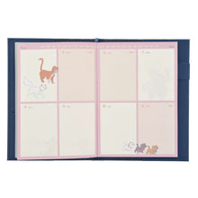 قم بتحميل الصورة في عارض الصور، Disney Characters 2025 Schedule Book Leather CoverB6 - Disney Store Japan