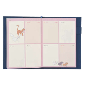 Disney Characters 2025 Schedule Book Leather CoverB6 - Disney Store Japan