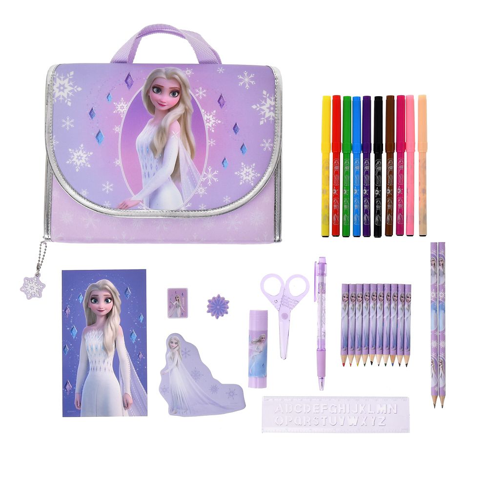 Disney Kids Elsa Flap Bag Stationery Set Queen 4550586867314