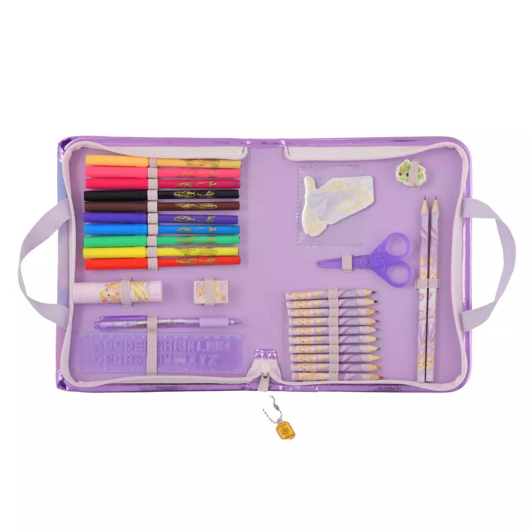 Disney Rapunzel & Pascal Flap Bag Stationery Set 4550586897571