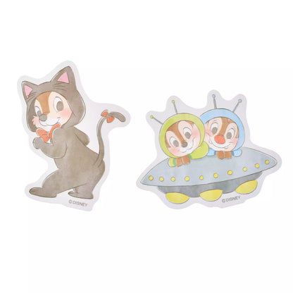 Chip & Dale Stickers Die-cut Costume Sticker Collection -Disney Store Japan