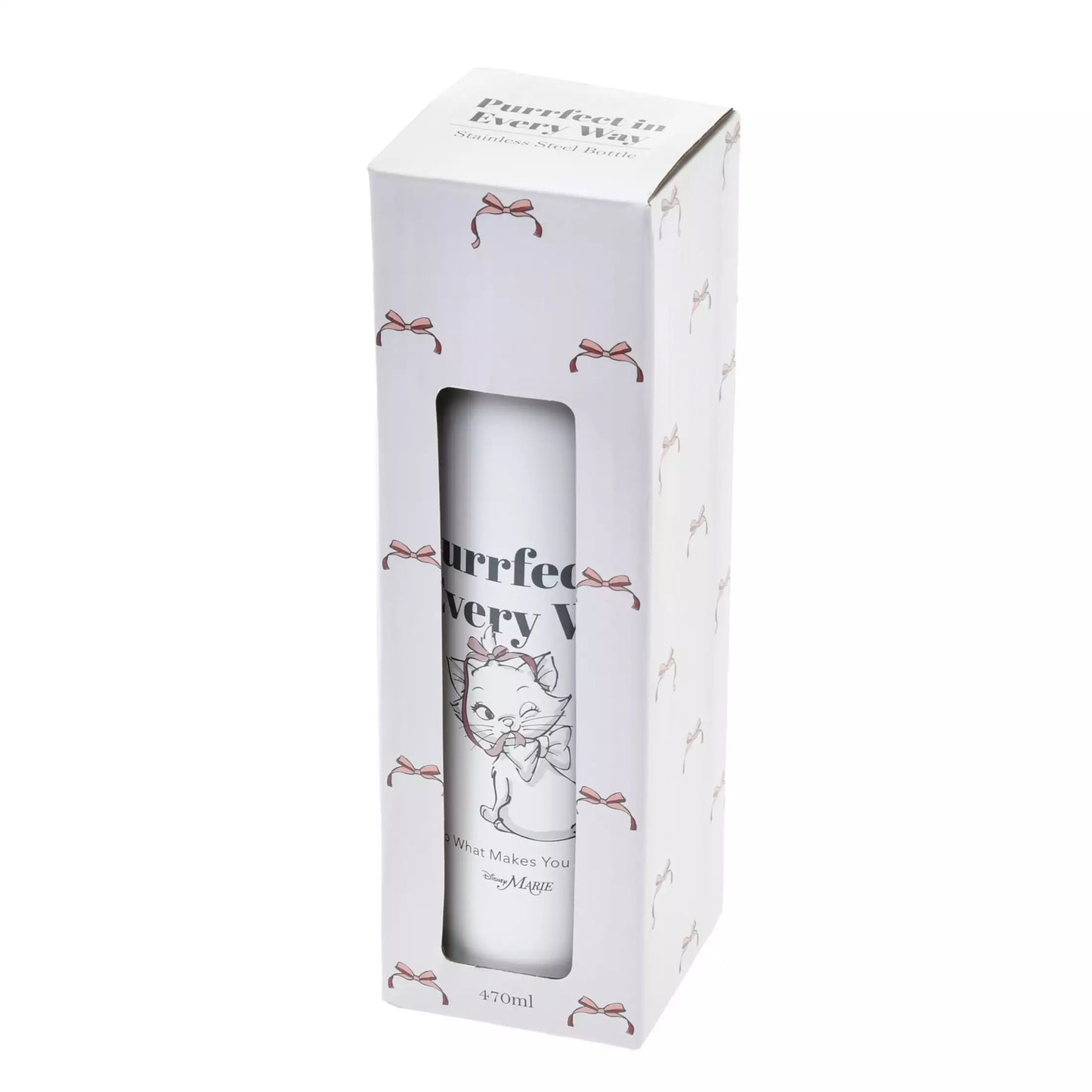 Marie The Aristocats Stainless Steel Bottle NEW LIFE RIBBON STYLE - Disney Store Japan