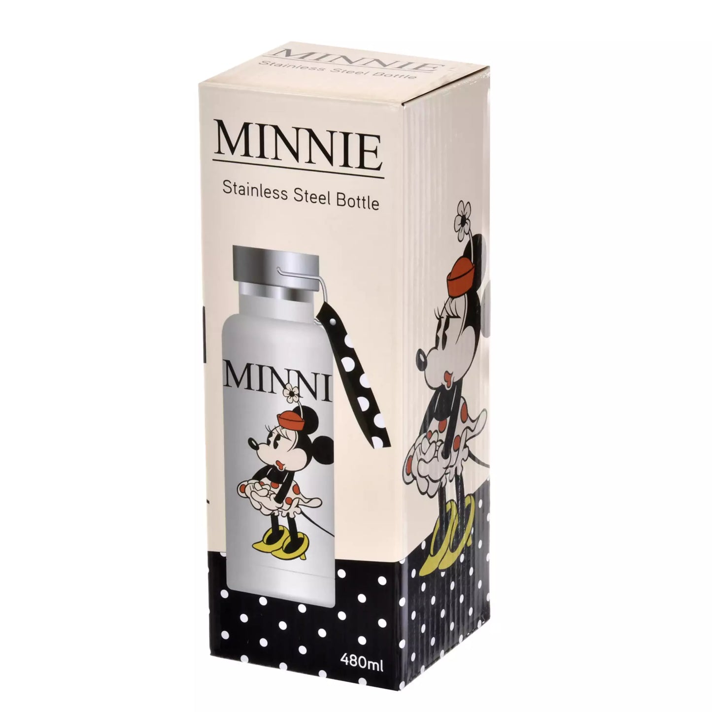 Minnie Stainless Steel Bottle with Strap MINNIE DAY 480ml - Disney Store Japan
