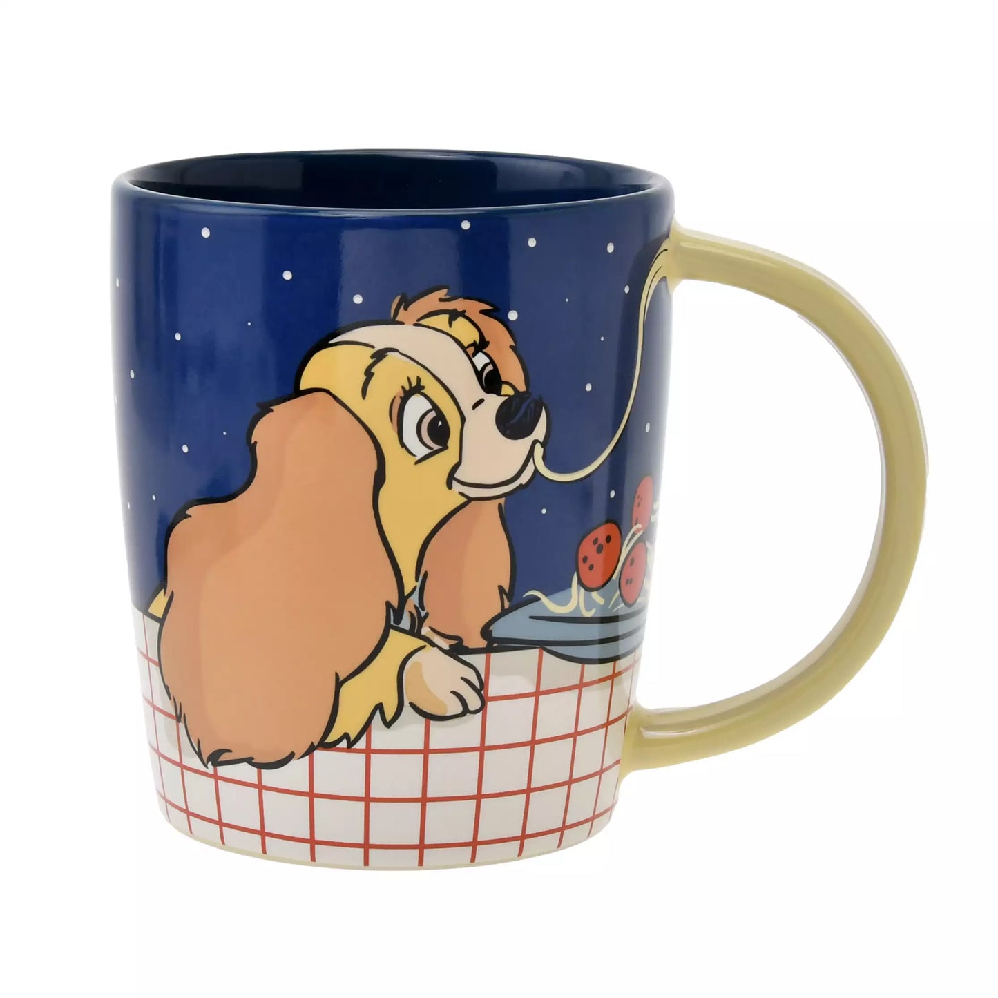 Lady and the Tramp Mug and Spoon Set Spaghetti Meatballs - Disney Store Japan