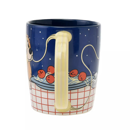 Lady and the Tramp Mug and Spoon Set Spaghetti Meatballs - Disney Store Japan