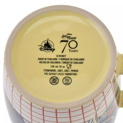 Lady and the Tramp Mug and Spoon Set Spaghetti Meatballs - Disney Store Japan