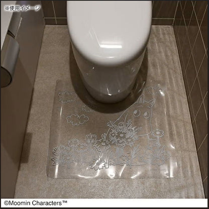 Moomin Clear Weather Toilet Mat PVC 55x60cm Transparent