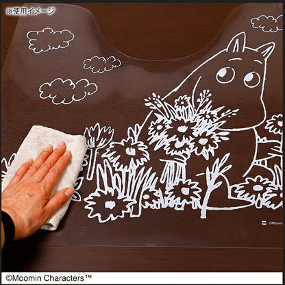 Moomin Clear Weather Toilet Mat PVC 55x60cm Transparent