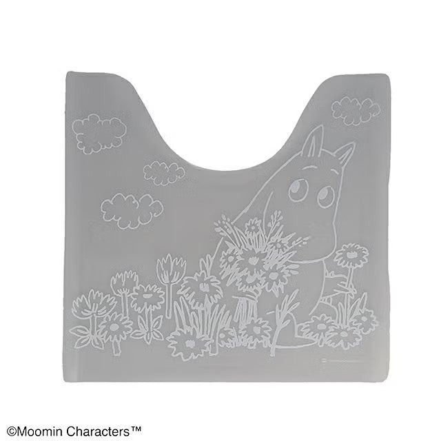 Moomin Clear Weather Toilet Mat PVC 55x60cm Transparent