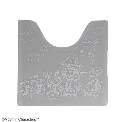 Moomin Clear Weather Toilet Mat PVC 55x60cm Transparent