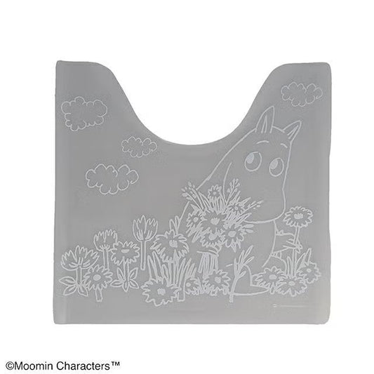 Moomin Clear Weather Toilet Mat PVC 55x60cm Transparent