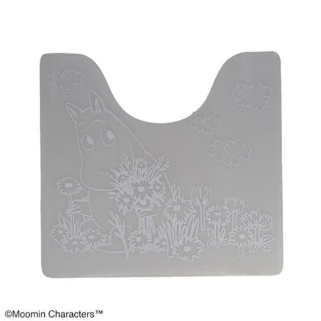 Moomin Clear Weather Toilet Mat PVC 55x60cm Transparent