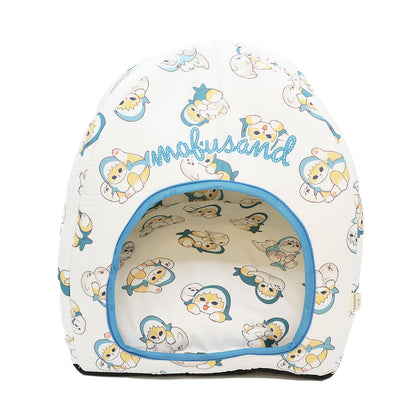 Mofusand Same-Nyan Pet Cooling Dome Bed 15.7in Polyester
