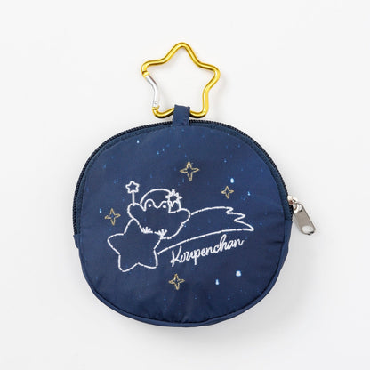 Koupen-chan Constellation Pattern Eco Bag Navy with Pouch