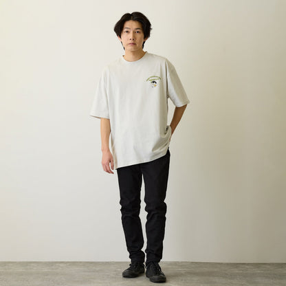 Koupen-chan Anime Packed Train Graphic Big Silhouette T-Shirt Gray