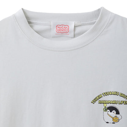 Koupen-chan Anime Packed Train Graphic Big Silhouette T-Shirt Gray