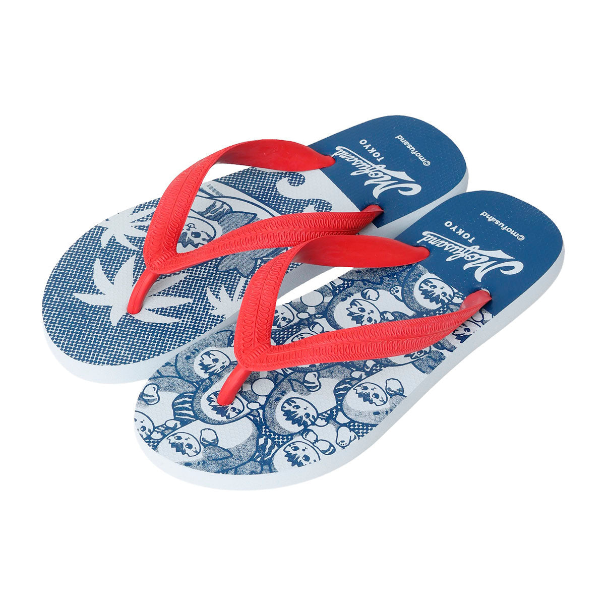 Mofusand Board Shark Surfing Club Beach Sandals Blue
