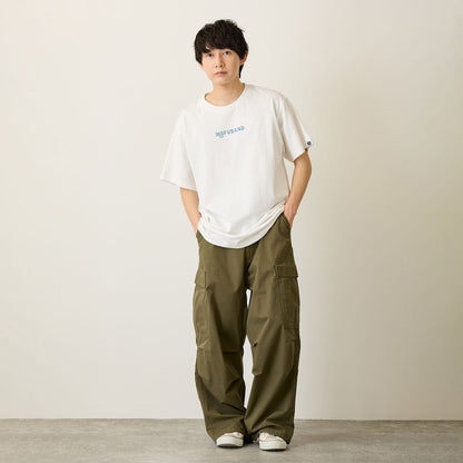 mofusand BOARD SHARK! RIDING WAVES Graphic T-Shirt White