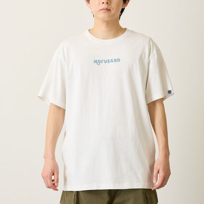 mofusand BOARD SHARK! RIDING WAVES Graphic T-Shirt White