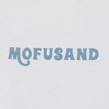 mofusand BOARD SHARK! RIDING WAVES Graphic T-Shirt White