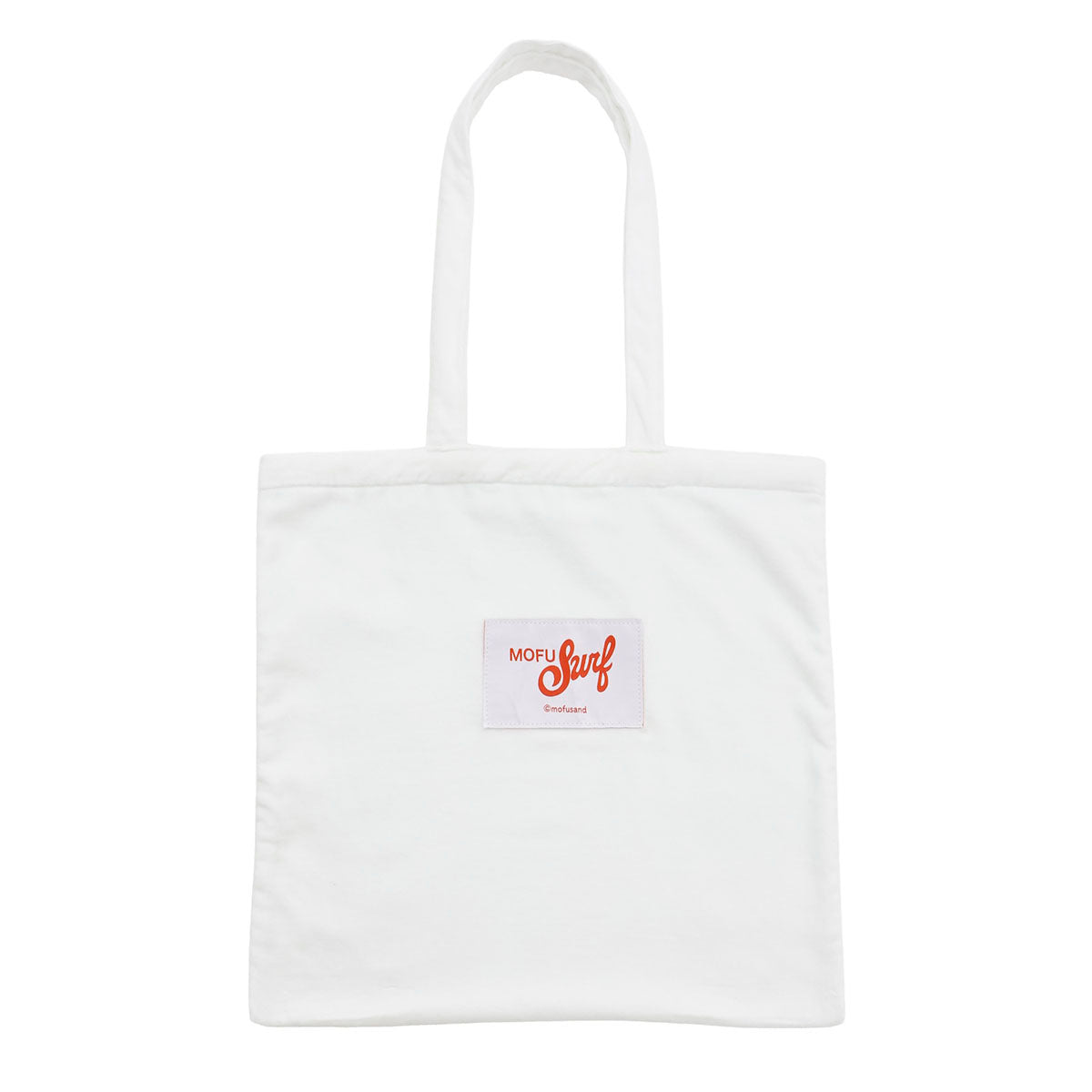mofusand BOARD SHARK! Towel Tote Wave Pattern White