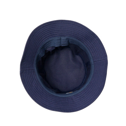 mofusand Board Shark Bucket Hat Navy Cotton Embroidered Cap