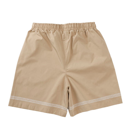Mofusand Board Shark Print Shorts Sand Beige