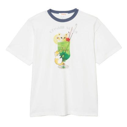 mofusand Cream Soda White T-Shirt 4570189208994