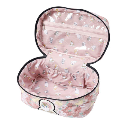 Mofusand x Hibiya Kadan Rose Pattern Vanity Pouch Pink 4570189209274
