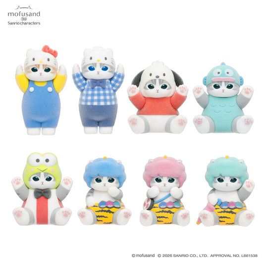 mofusand x Sanrio Characters Fluffy Flocky Figure Collection Vol. 1