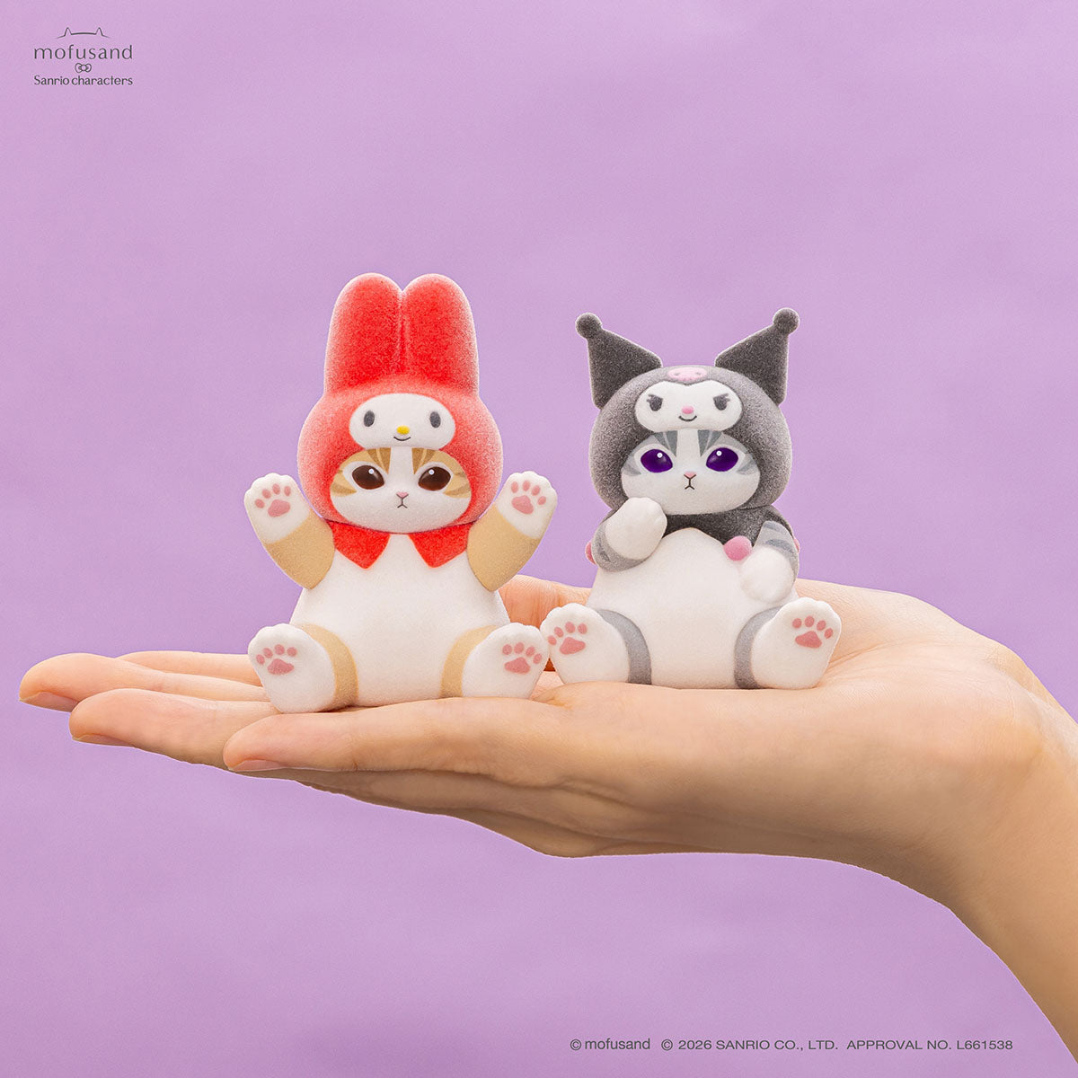 mofusand x Sanrio Characters Flocking Figure Collection Vol 2