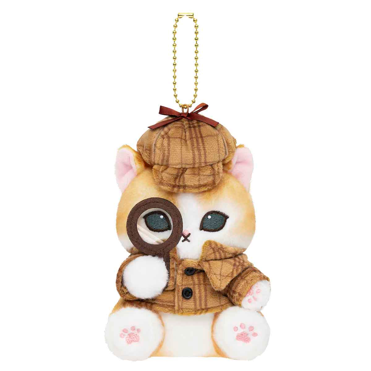 Mofusand Journey Detective Meow Plush Key Chain