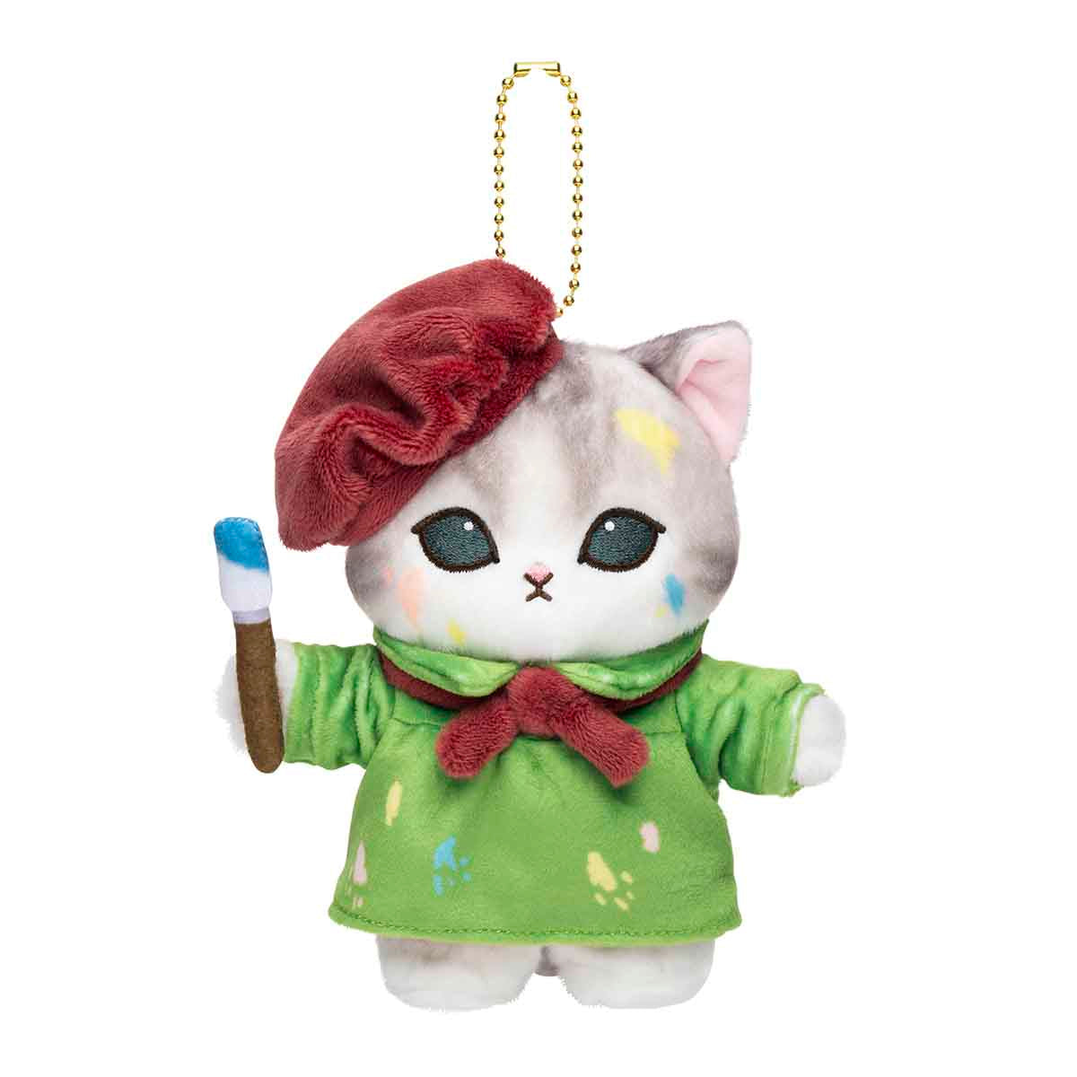 Mofusand Journey Artist Meow Plush Key Chain
