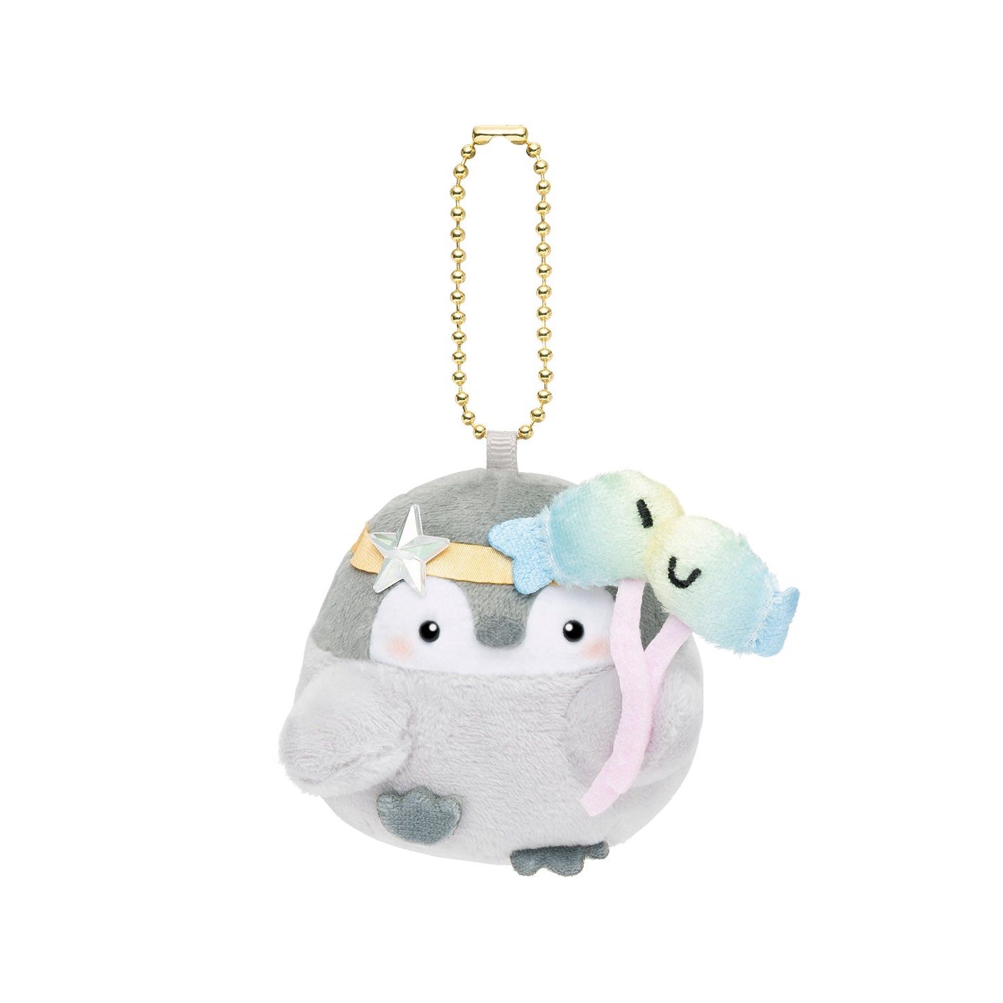 Koupen-chan Constellation Pisces Mascot Plush Toy with Bell 2.56in