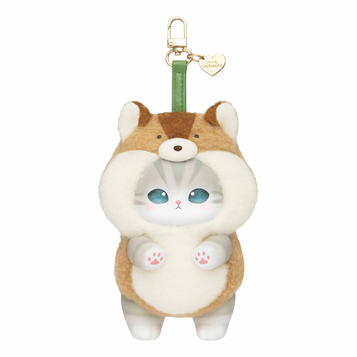Gray Parka Service mofusand Kiramekko Nordic Kitten Mascot Plush Set