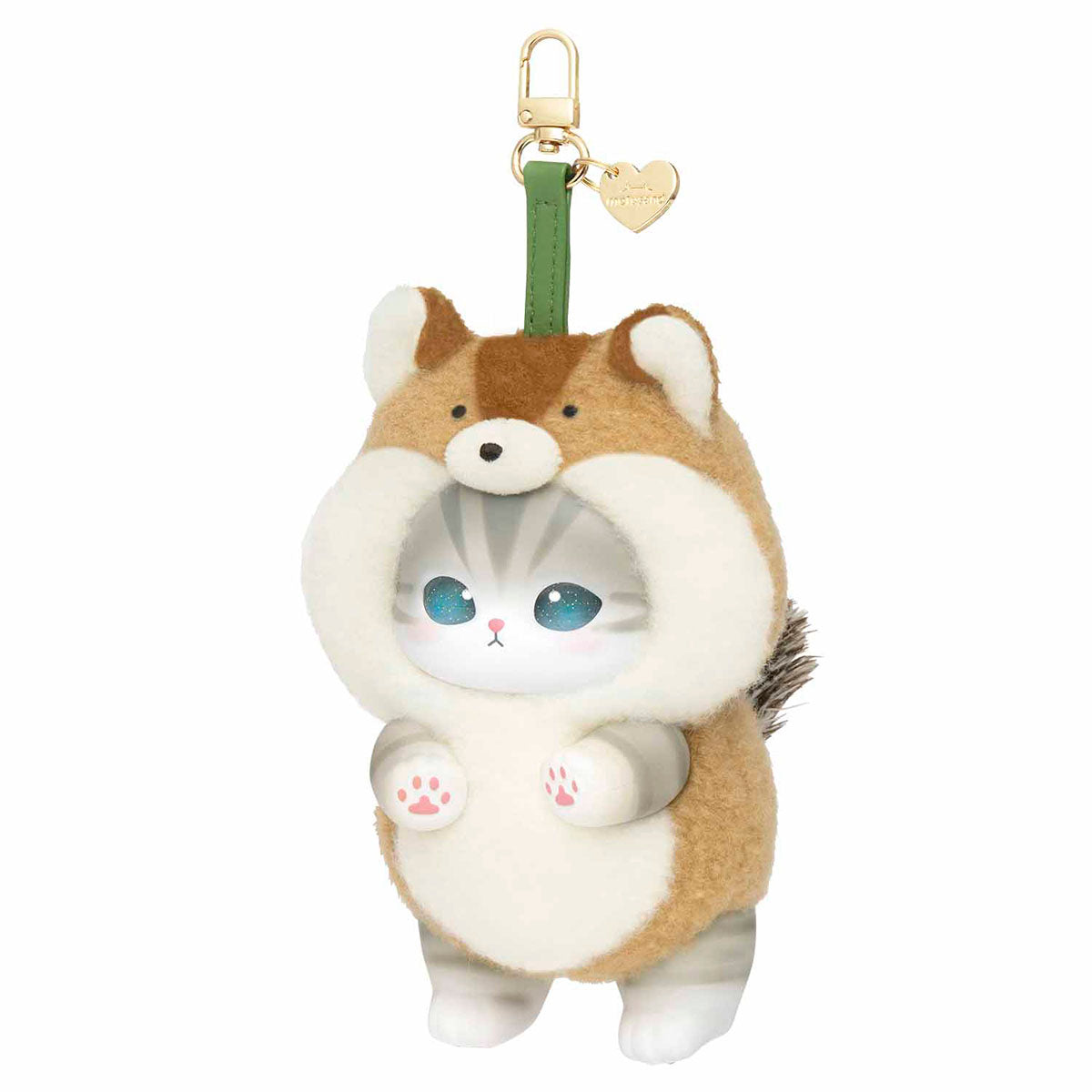 Gray Parka Service mofusand Kiramekko Nordic Kitten Mascot Plush Set