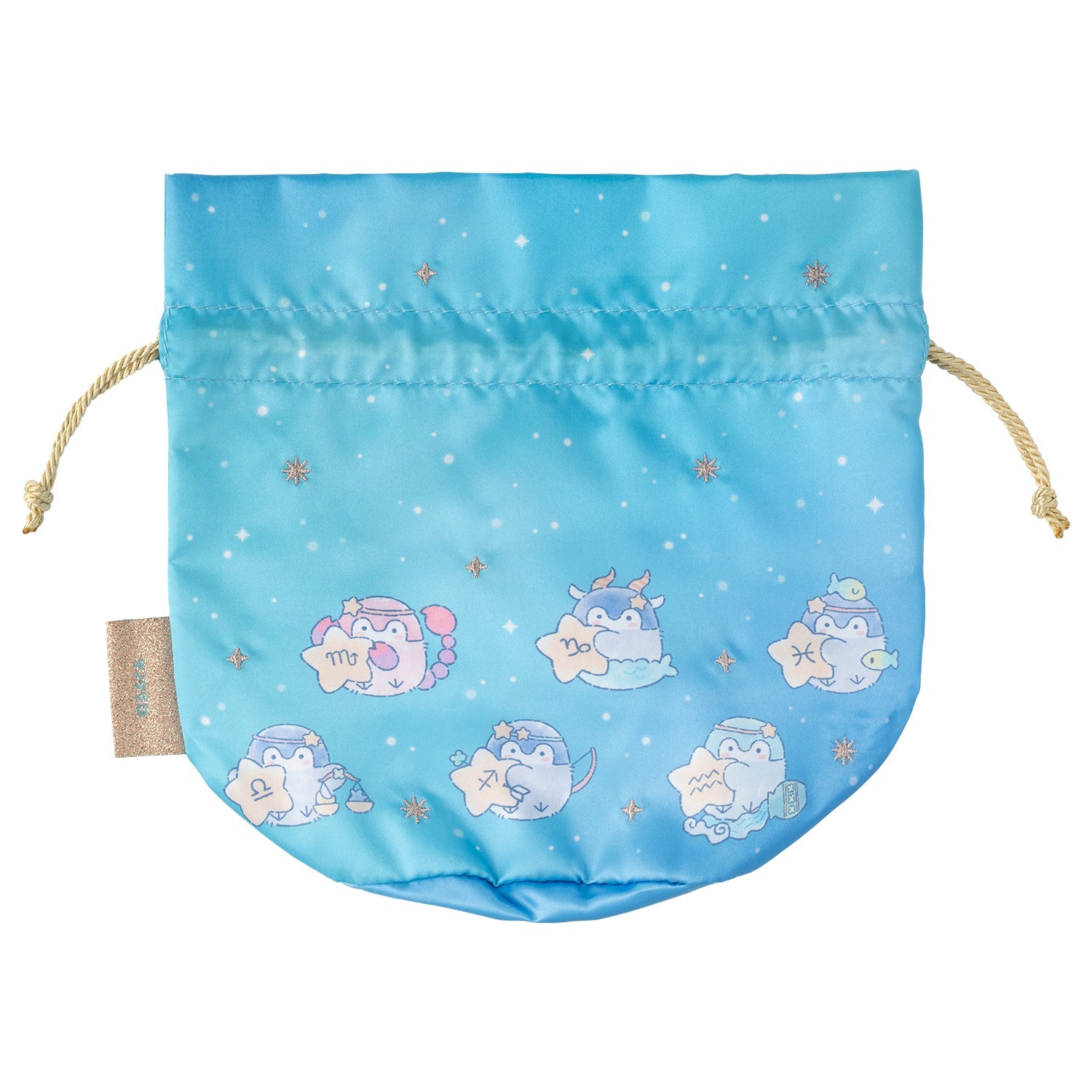 Koupen-chan 8.27in Constellation Pattern Round Bottom Drawstring Pouch