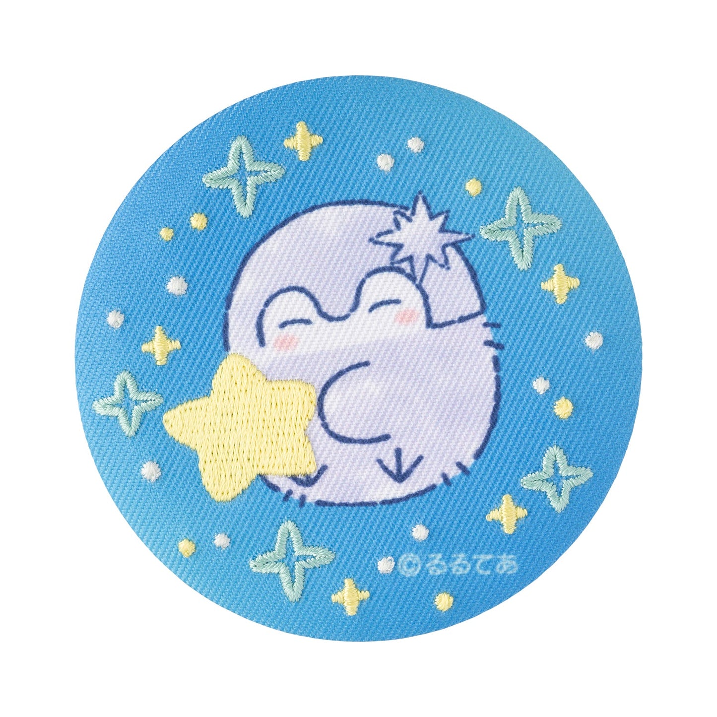 Koupen-chan Constellation Themed Embroidery Brooch 3in Blue