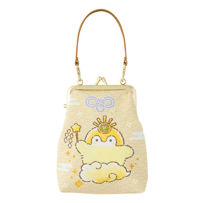 Grey Parker Service Koupen-chan Amulet Shaped Gamaguchi Pouch with Strap