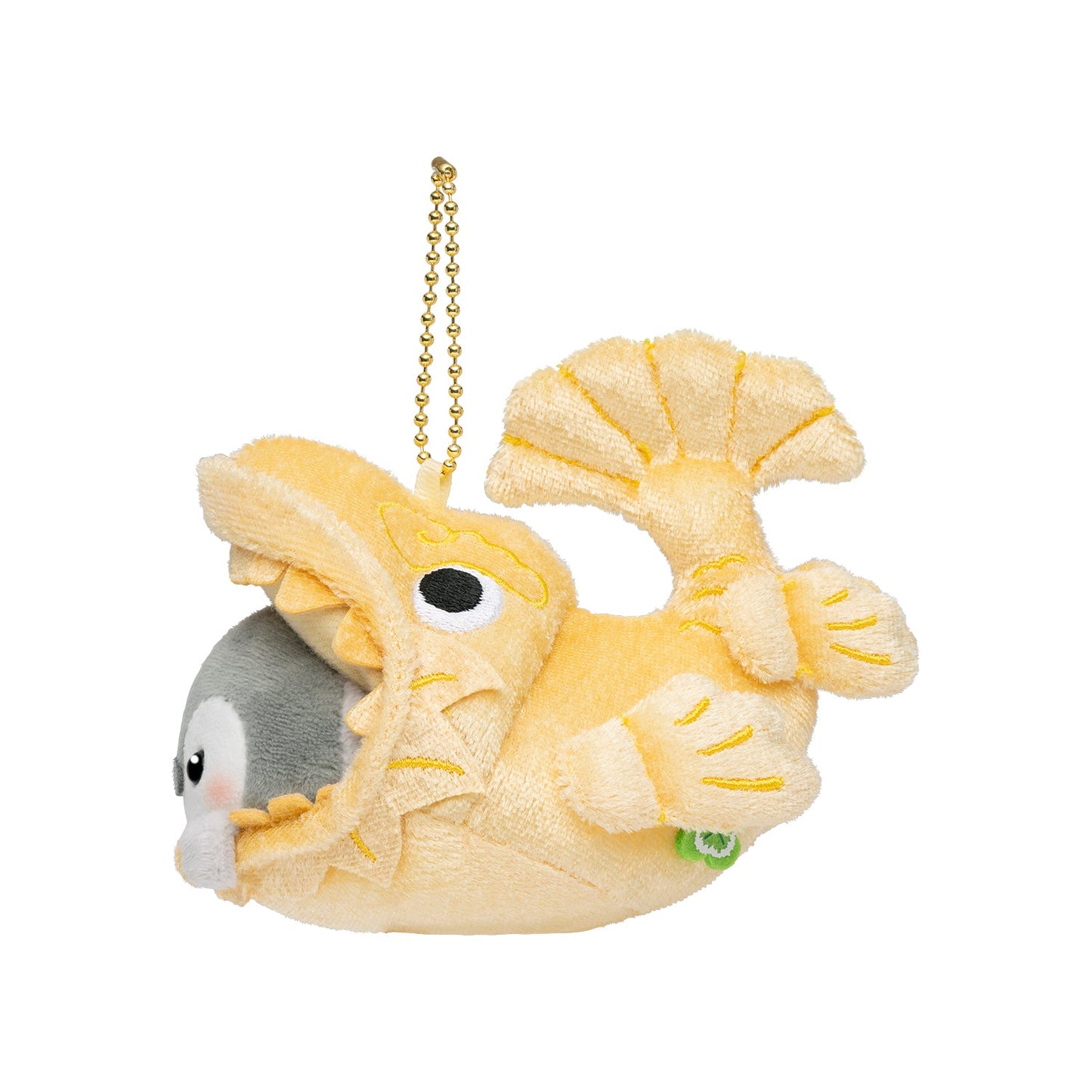 Koupen-chan Shachihoko Lying Down Plush Mascot Golden Toy 4.3in