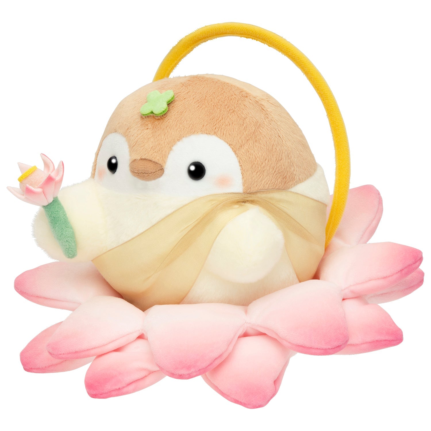 Koupen-chan Buddha Plushie Sitting on Lotus Flower Soft Toy